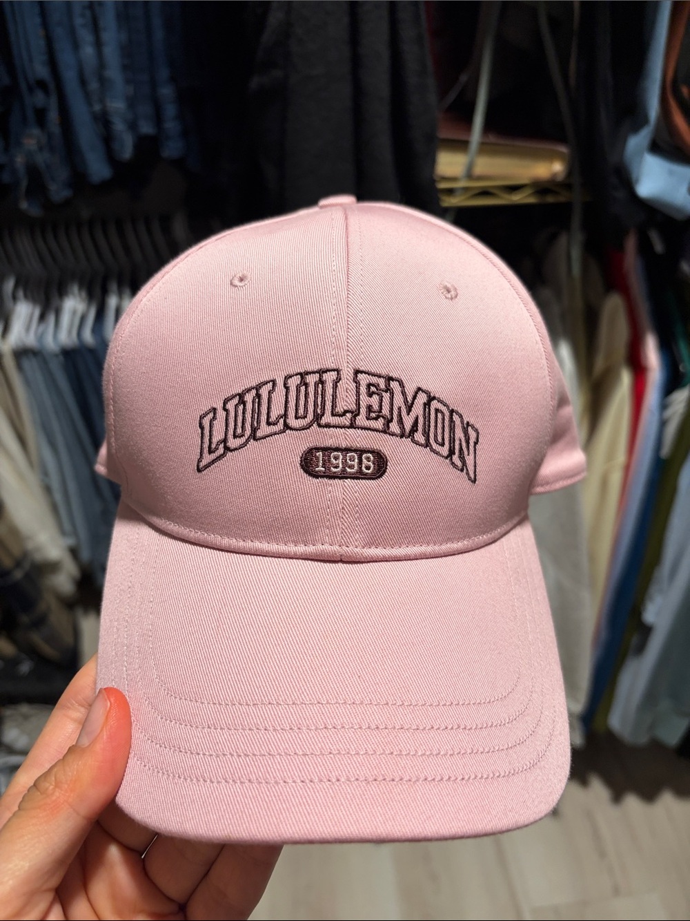lululemon athletica Dusty Pink Curved-Brim Baseball Cap with Embroidered Logo